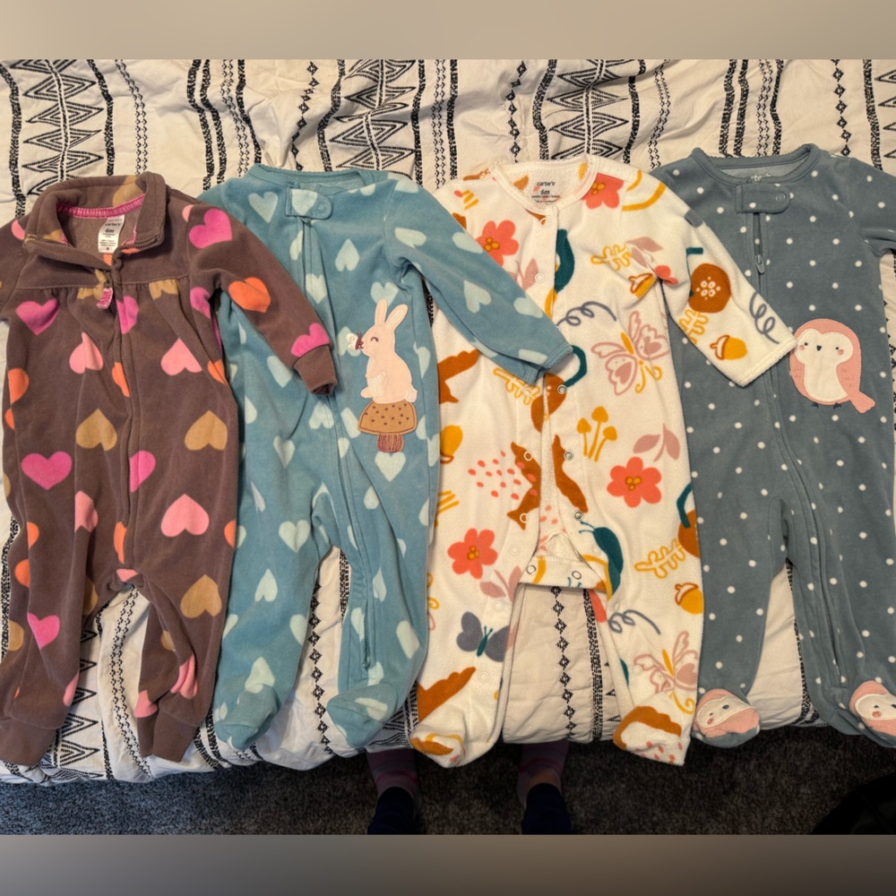 Carters Fleece 6 month Pajamas